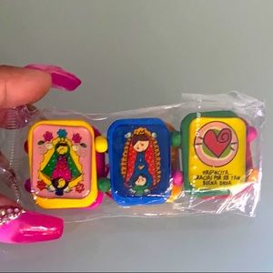 Multicolor bracelet, Virgin Mary